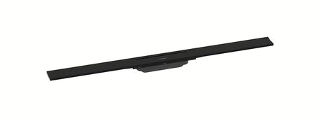 Dušo latakas hansgrohe raindrain Flex 90 cm matinės juodos spalvos su dizaininiu dangteliu.