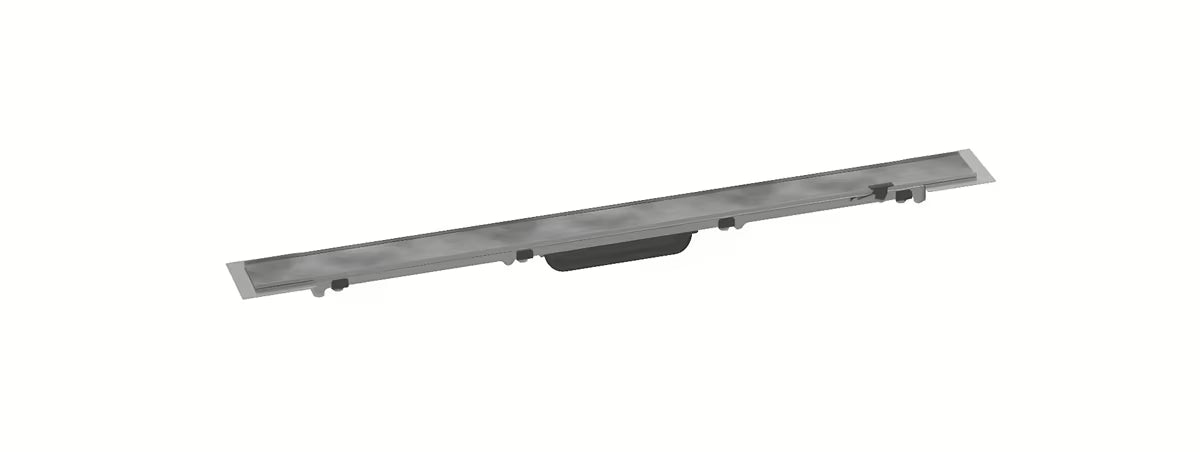 Linijinis dušo latakas hansgrohe raindrain Rock su galimybe klijuoti plyteles ir Dryphon sistema