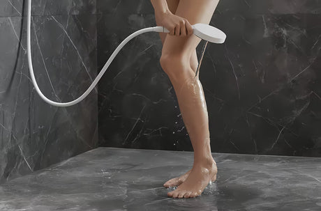 Rankinis dušas hansgrohe Rainfinity 130 3jet, chromo spalvos, su antracitiniu dušo disku
