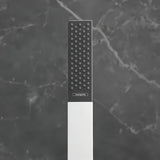 Lazdelinis rankinis dušas hansgrohe Rainfinity 100 1jet, chromo spalvos su antracito spalvos detalėmis, su PowderRain srove.