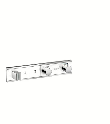 Hansgrohe Rainselect potinkinė termostatinė dušo maišytuvas Select baltos ir chromo spalvos
