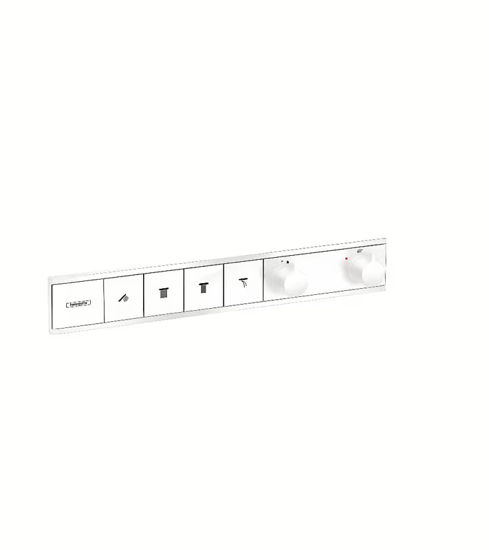 Hansgrohe Rainselect 4 potinkinė dušo maišytuvas matinės baltos spalvos su Select mygtukais