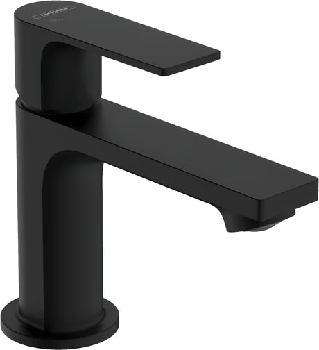 Hansgrohe Rebris E praustuvo svirtinis maišytuvas matinės juodos spalvos su CoolStart ir EcoSmart funkcijomis