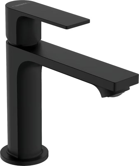 Hansgrohe Rebris E praustuvo svirtinis maišytuvas matinės juodos spalvos su CoolStart technologija