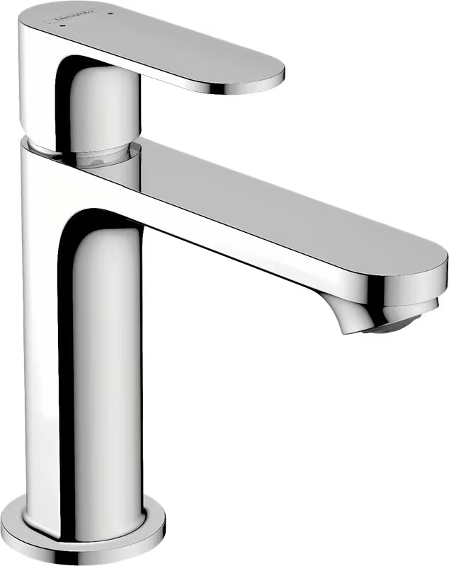 Chrominis praustuvo svirtinis maišytuvas Hansgrohe Rebris S su praustuvo dugno vožtuvas su traukute