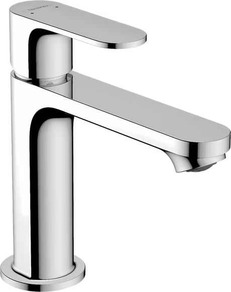 Chrominis praustuvo svirtinis maišytuvas Hansgrohe Rebris S su praustuvo dugno vožtuvas su traukute