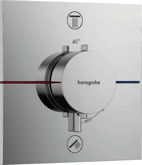Hansgrohe showerselect Comfort E potinkinė termostatinė dušo maišytuvas chromo spalvos
