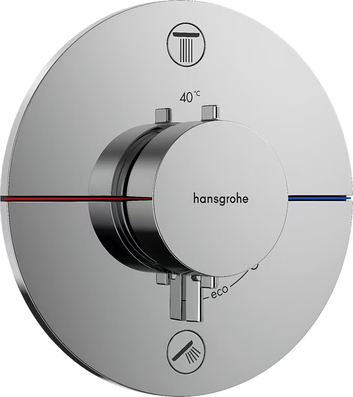 Hansgrohe showerselect Comfort S potinkinė termostatinė dušo maišytuvas chromo spalvos