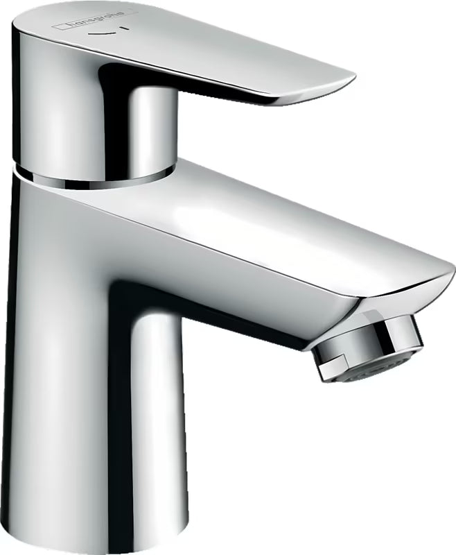 Chromo spalvos svirtinis praustuvo maišytuvas Hansgrohe Talis E su CoolStart technologija