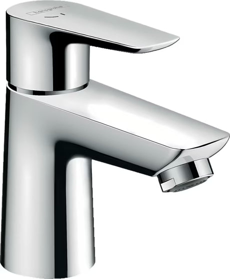 Chromo spalvos svirtinis praustuvo maišytuvas Hansgrohe Talis E su CoolStart technologija
