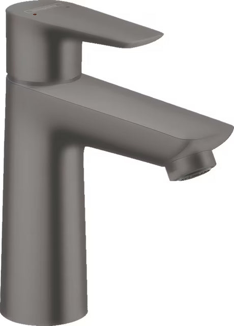 Praustuvo svirtinis maišytuvas Hansgrohe Talis E 110 su praustuvo dugno vožtuvas šlifuoto juodo chromo apdailos.