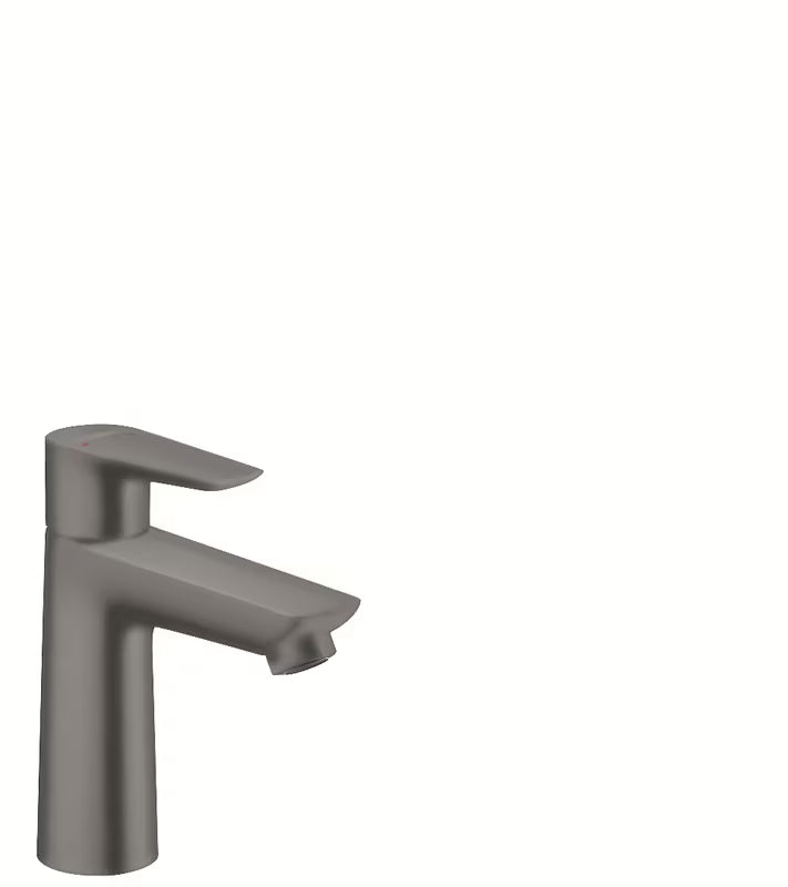 Hansgrohe Talis E svirtinis praustuvo maišytuvas be praustuvo dugno vožtuvas šlifuoto juodo chromo apdailos