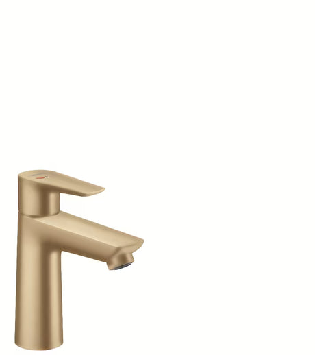 Hansgrohe Talis E svirtinis praustuvo maišytuvas be praustuvo dugno vožtuvas šlifuotos bronzos apdailos.