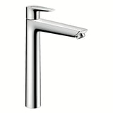 Hansgrohe Talis E aukšta svirtinis praustuvo maišytuvas chromo spalvos pro laisvai pastatomas pastatomam praustuvui