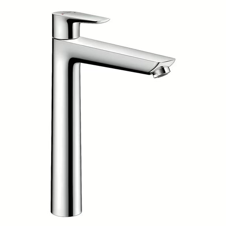 Hansgrohe Talis E aukšta svirtinis praustuvo maišytuvas chromo spalvos pro laisvai pastatomas pastatomam praustuvui