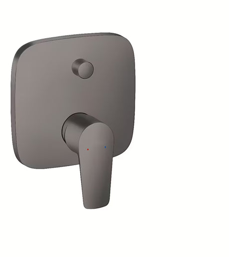 Potinkinė svirtinis dušo ir vonios maišytuvas Hansgrohe Talis E šlifuoto juodo chromo spalvos su perjungėju