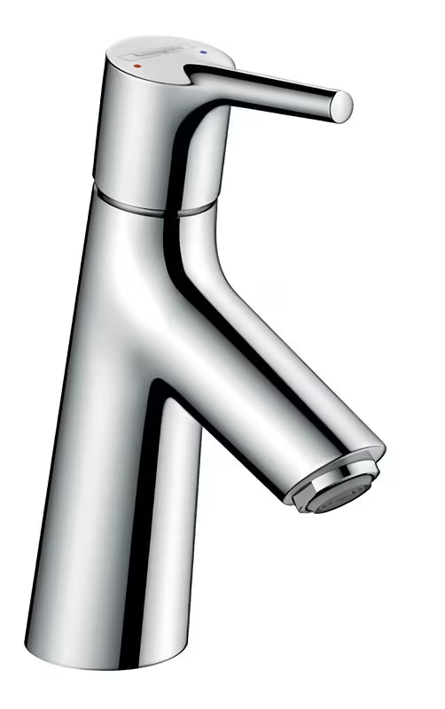 Chromo spalvos svirtinis praustuvo maišytuvas Hansgrohe Talis S be praustuvo dugno vožtuvas