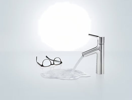Chrominis svirtinis stovintis praustuvo maišytuvas Hansgrohe Talis S be praustuvo dugno vožtuvas