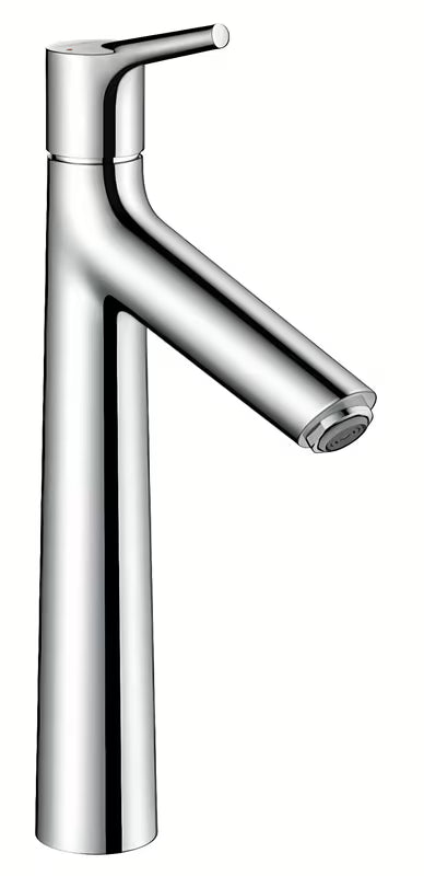 Aukštas praustuvo maišytuvas Hansgrohe Talis S chromo spalvos, su svirtiniu valdymu ir dugno vožtuvu
