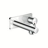 Potinkinė praustuvo maišytuvas Hansgrohe Talis S chromo spalvos pro montuoti ant sienos.