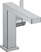 Chromuota svirtinis praustuvo maišytuvas Hansgrohe Tecturis E su šonine rankenėle ir dugno vožtuvu