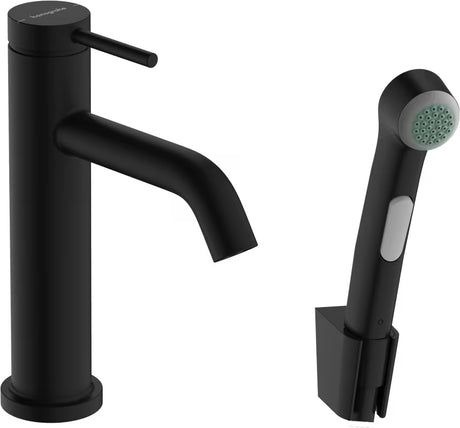 Hansgrohe Tecturis S praustuvo maišytuvas su bidė dušeliu, matinės juodos spalvos