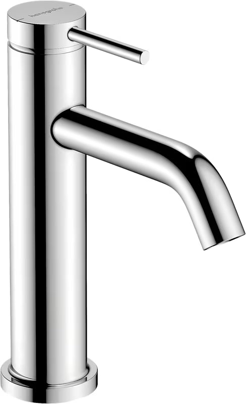 Chromuotas svirtinis praustuvo maišytuvas Hansgrohe Tecturis S 110 su vandens taupymo technologija EcoSmart+
