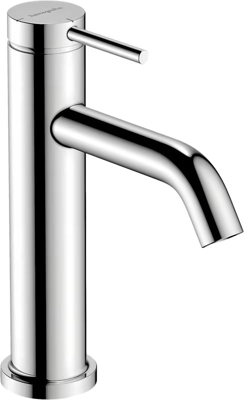 Chrominis svirtinis praustuvo maišytuvas Hansgrohe Tecturis S 110 su praustuvo dugno vožtuvas ir trauke