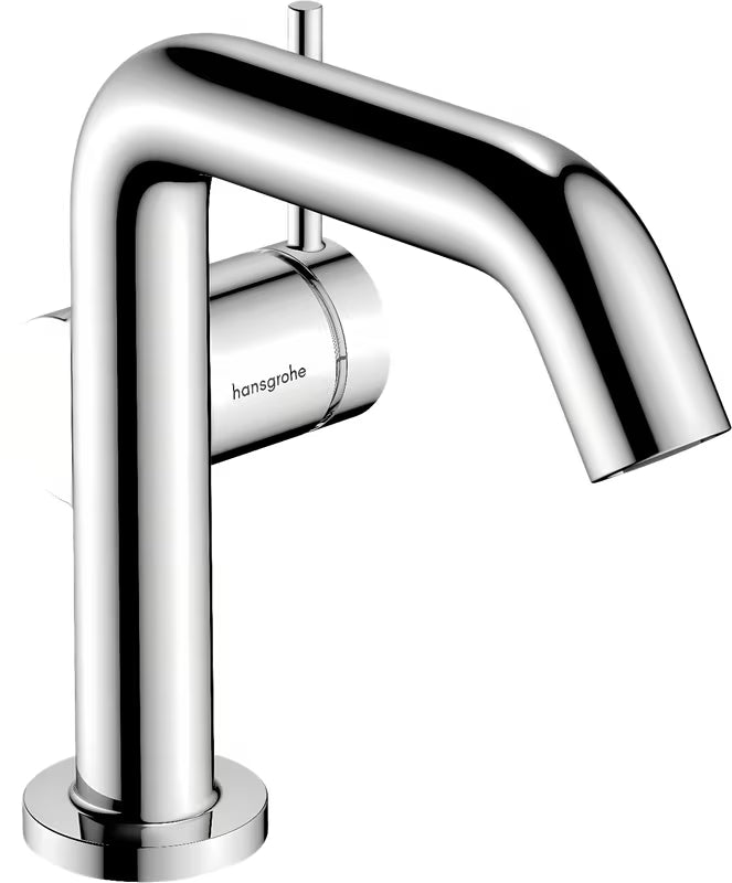 Chrominis svirtinis praustuvo maišytuvas hansgrohe Tecturis S su CoolStart technologija ir ekonomišku srautu.