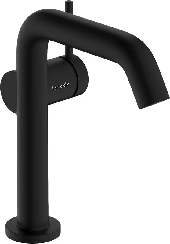 Hansgrohe Tecturis S svirtinis praustuvo maišytuvas matinės juodos spalvos su CoolStart technologija ir Push open dugno vožtuvu