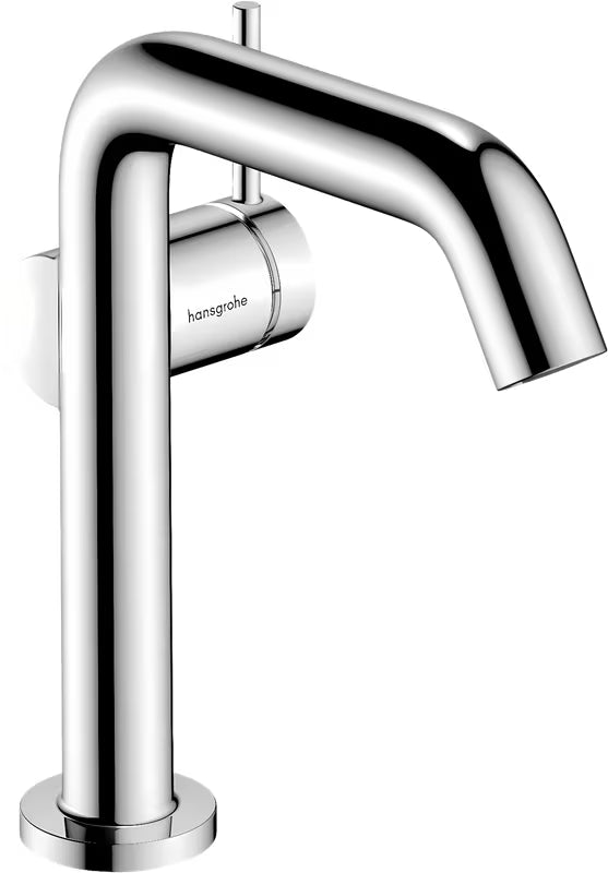 Chromuota svirtinis praustuvo maišytuvas Hansgrohe Tecturis S su šonine rankenėle ir CoolStart technologija.