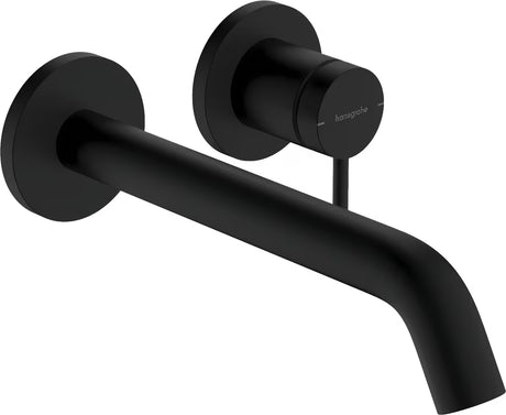 Hansgrohe Tecturis S potinkinė praustuvo maišytuvas matinės juodos spalvos, pro montuojamas ant sienos