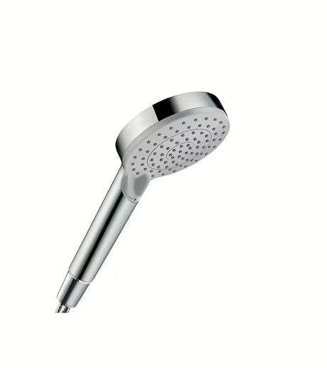 Chromuota rankinė dušo galvutė hansgrohe Vernis Blend Vario Green su dviem srovėmis: Rain ir IntenseRain