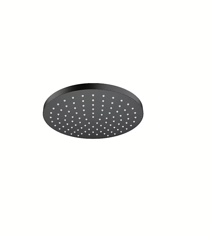 Viršutinis dušas Hansgrohe Vernis Blend EcoSmart 205 mm matinės juodos spalvos su Rain srove