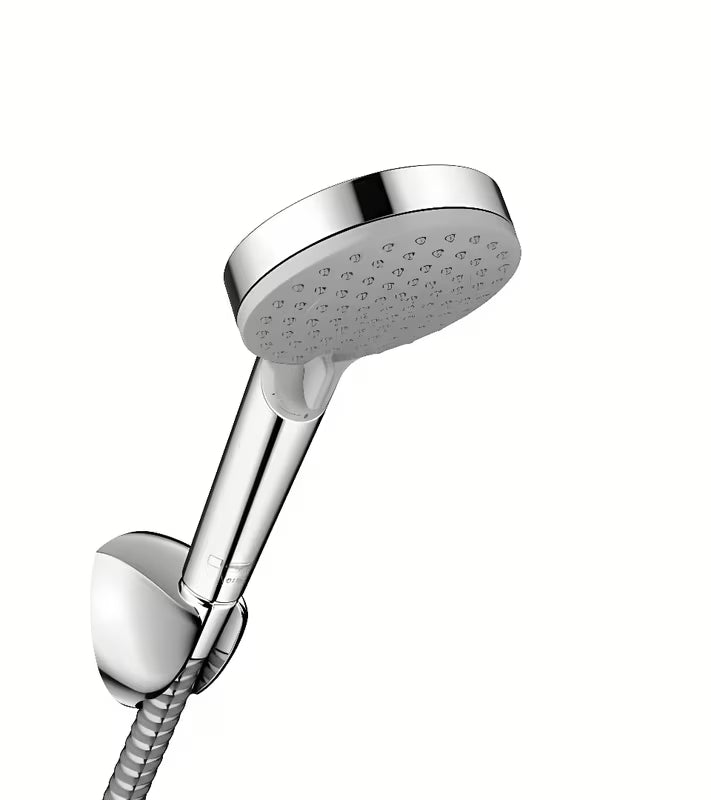 Hansgrohe Vernis Blend Vario EcoSmart dušo komplektas chromo spalvos su rankiniu dušeliu, laikikliu ir 1,60 m žarna