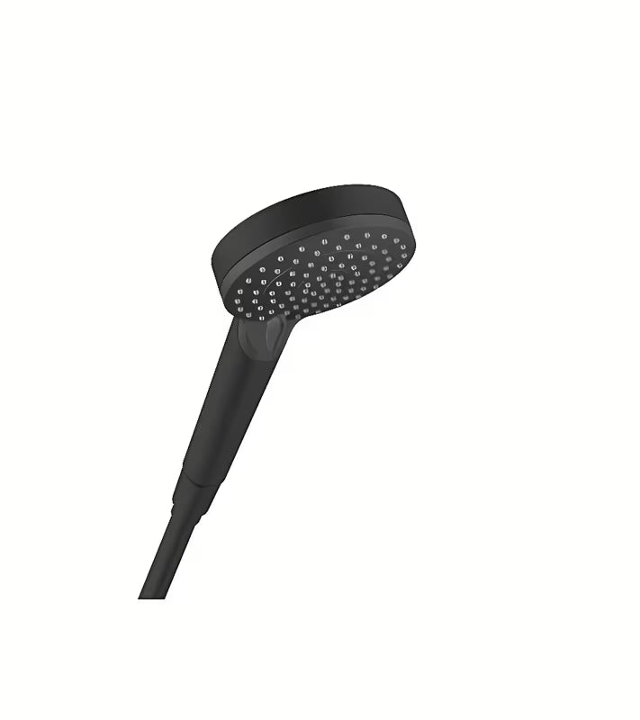 Rankinis dušas hansgrohe Vernis Blend Vario 100 mm, matinės juodos spalvos, su dviem srovėmis: Rain ir IntenseRain