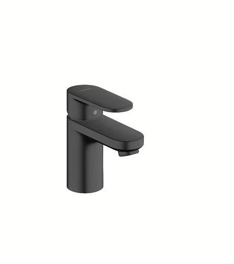 Praustuvo svirtinis maišytuvas hansgrohe Vernis Blend 70 juodos matinės spalvos su praustuvo dugno vožtuvas ir su traukute