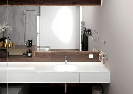 Chromo spalvos svirtinis praustuvo maišytuvas Hansgrohe Vernis Blend 100 su praustuvo dugno vožtuvas ir traukiamuoju mechanizmu.