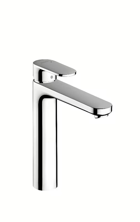 Hansgrohe Vernis Blend aukšta svirtinis praustuvo maišytuvas chromo spalvos su praustuvo dugno vožtuvas ir su traukute