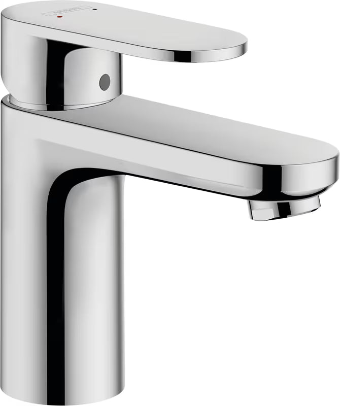 Chromuotas svirtinis praustuvo maišytuvas hansgrohe Vernis Blend su praustuvo dugno vožtuvas su traukute