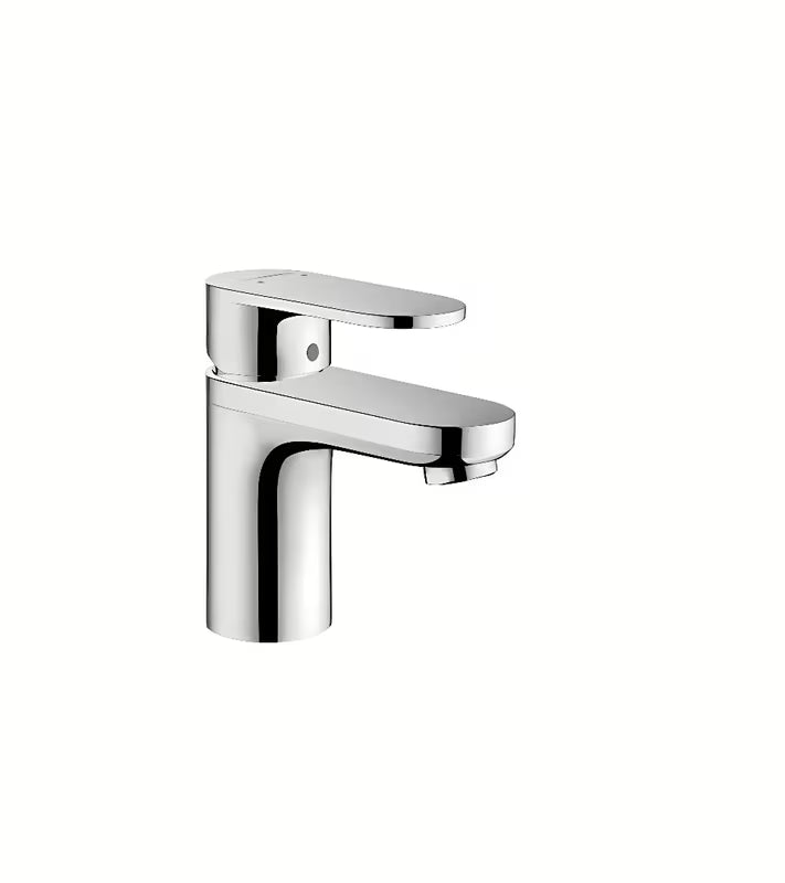 Chromuotas praustuvo svirtinis maišytuvas Hansgrohe Vernis Blend su traukiamuoju dugno vožtuvu ir AirPower technologija