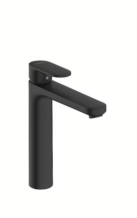 Hansgrohe Vernis Blend aukšta praustuvo svirtinis maišytuvas juodos matinės spalvos su aukštu snapu