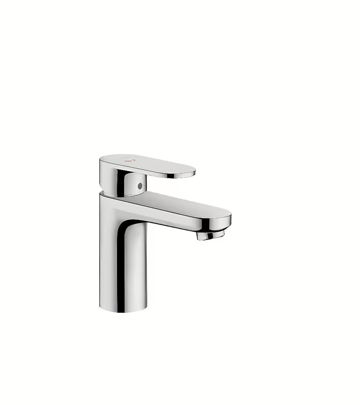 Chromuotas svirtinis praustuvo maišytuvas hansgrohe Vernis Blend su praustuvo dugno vožtuvas ir taupia CoolStart funkcija
