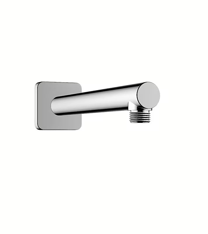 Sieninis dušo galvos alkūnė Hansgrohe Vernis Shape 240 mm, chromo spalvos, su kvadratiniu dangteliu.