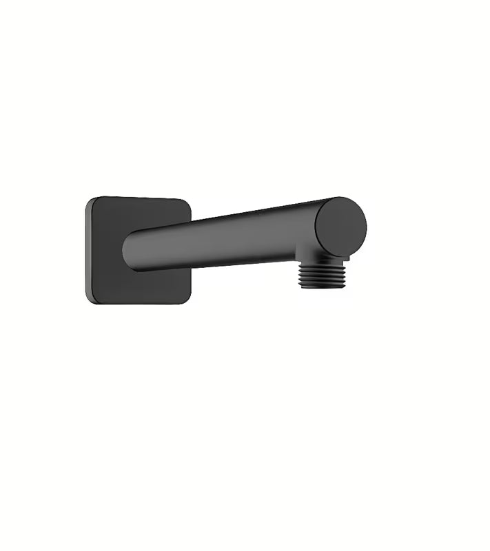 Hansgrohe Vernis Shape dušo galvos alkūnė 240 mm, matinės juodos spalvos, su kvadratiniu dangteliu