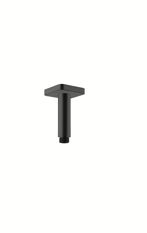 Lubinis dušo galvos alkūnė Hansgrohe Vernis Shape 100 mm matinės juodos spalvos su kvadratine rozete