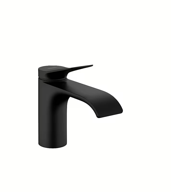 Hansgrohe Vivenis praustuvo ventilis pro šaltam vandeniui, matinės juodos spalvos, su itin plačia srove.