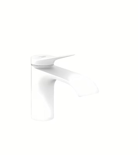 Hansgrohe Vivenis praustuvo ventilis matinės baltos spalvos pro šaltam vandeniui su plačia WaterfallStream srove