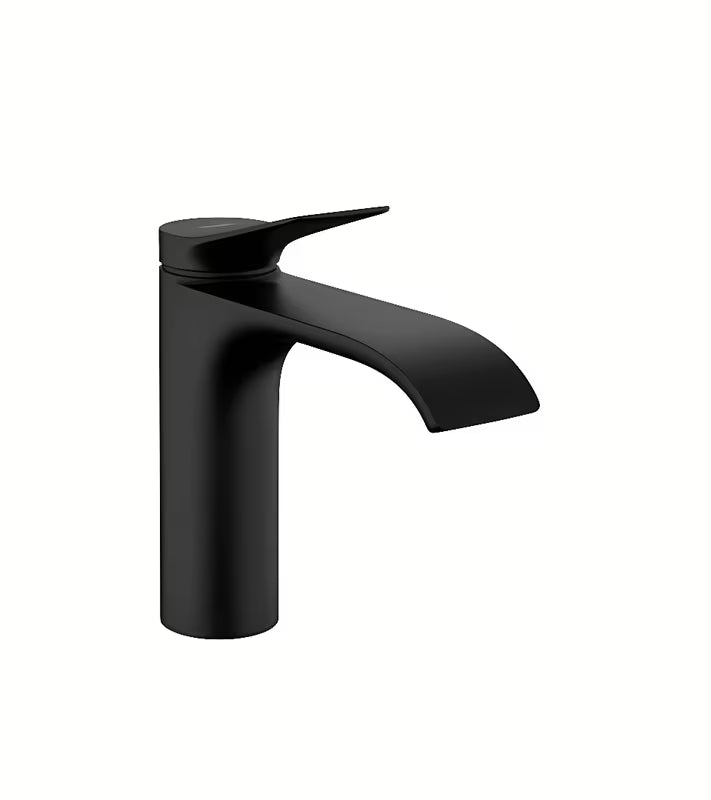Hansgrohe Vivenis svirtinis praustuvo maišytuvas su praustuvo dugno vožtuvas matinės juodos spalvos.