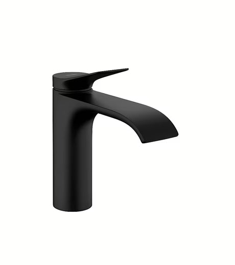 Hansgrohe Vivenis svirtinis praustuvo maišytuvas su praustuvo dugno vožtuvas matinės juodos spalvos.